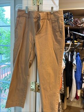LOFT Cropped Pants in Tan